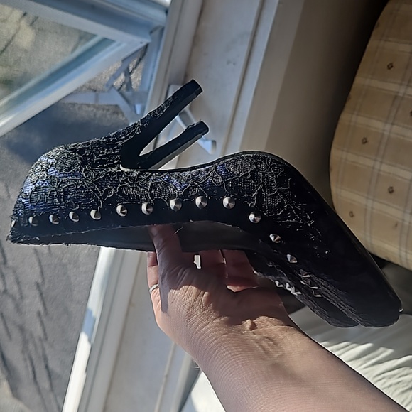 2/$20 Studded heels - Picture 2 of 3